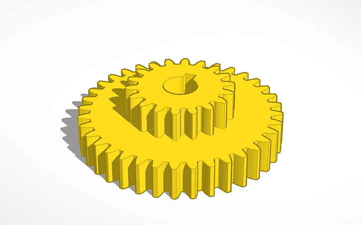 3D design COMPOUND 18-36 MM GEAR - Tinkercad