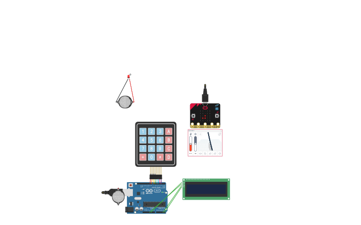 Circuit design Copy of Micro:bit Challenge - Tinkercad
