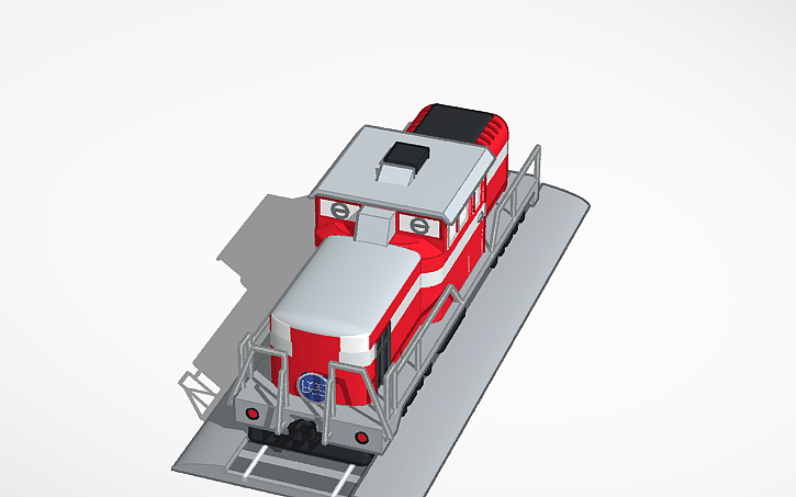 3D design Freight Train 825 (GLR DD13 Class) - Tinkercad