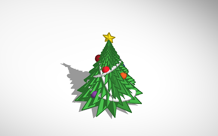 3D design Christmas Tree - Tinkercad