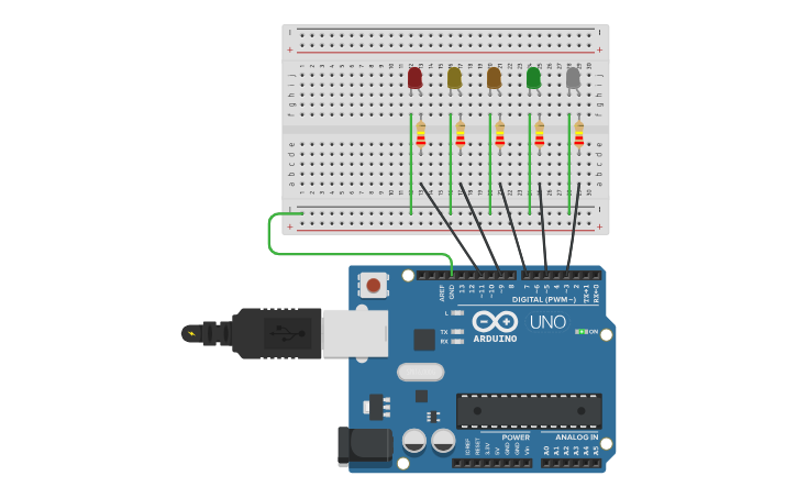 Circuit design PONCE MODULE 2 ASSESSMENT 2 - Tinkercad