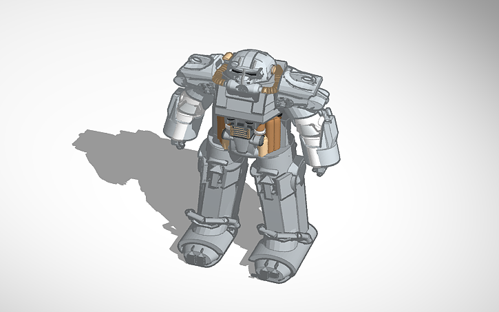 3D design Power armor - Tinkercad