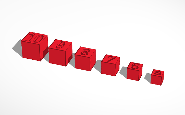 3D design Calibration Blocks Metric - Tinkercad