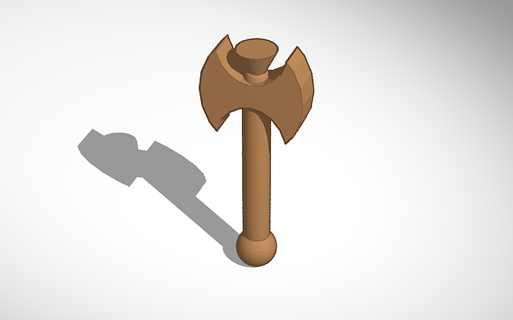 3D design Axe - Tinkercad
