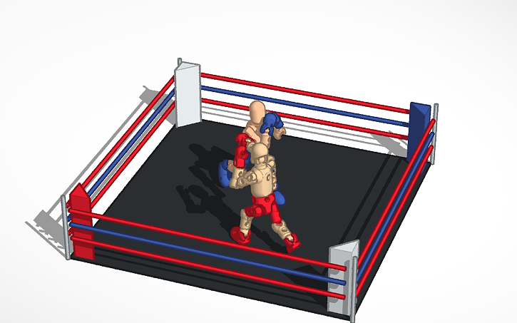 Boxing Cad File 3D design Tyee's Boxing Match - Tinkercad
