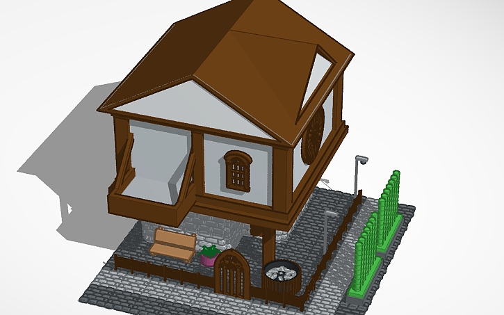 3D design Medieval House - Tinkercad