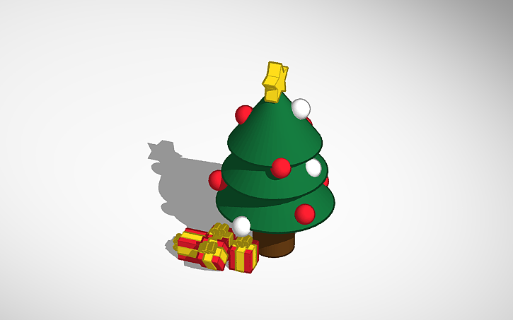 3D design Christmas tree - Tinkercad