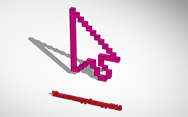 3D design My cursor - Tinkercad