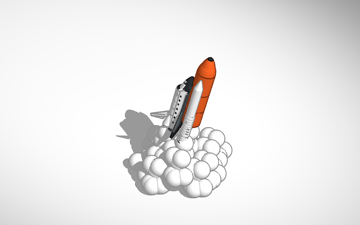 3D design Rocket ship v12 - Tinkercad