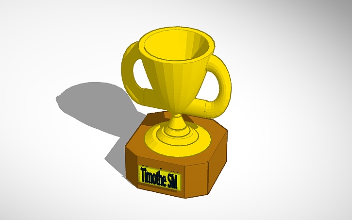 Openscad Trophy 3D design Trophy - Tinkercad