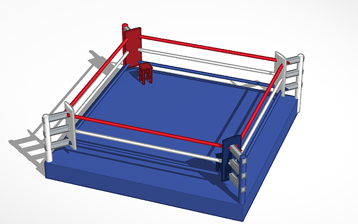 3D design Boxing Ring - Tinkercad
