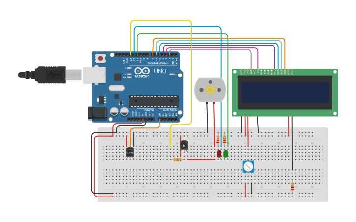 Circuit design Arduino y Motor - Linyose - Tinkercad