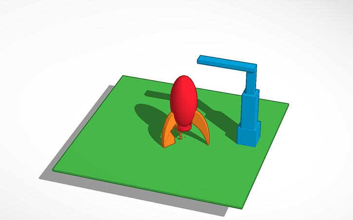 Cad Software Rocketship 3D design Rocketship - Tinkercad