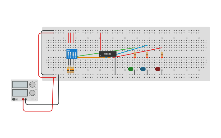Circuit design multiplex - Tinkercad