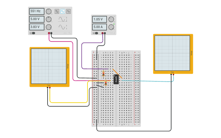 Circuit design COMPARATOR - Tinkercad