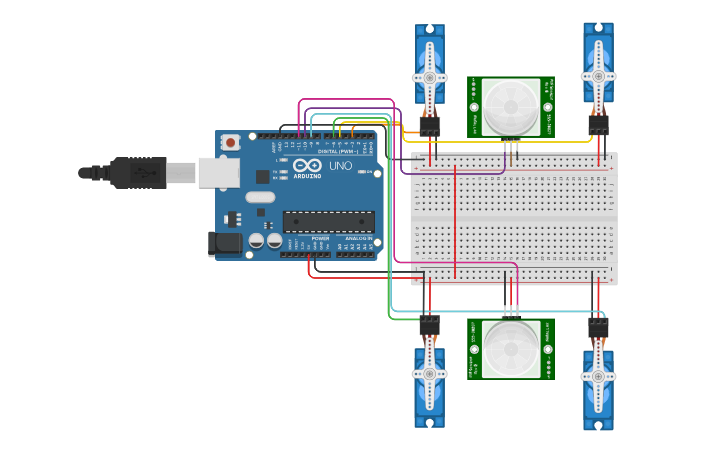 Circuit design dragon - Tinkercad