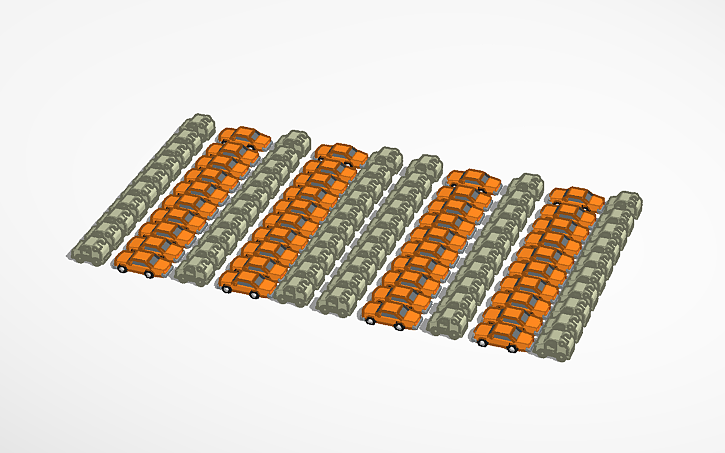 3D design 100 cars - Tinkercad