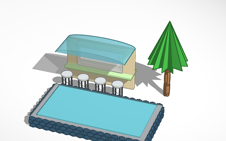 3D design Pool - Tinkercad