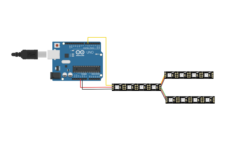 Circuit design NEOPIXEL / LED STRIP - Tinkercad