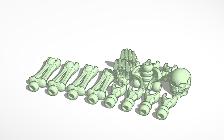3D design skeleton - Tinkercad