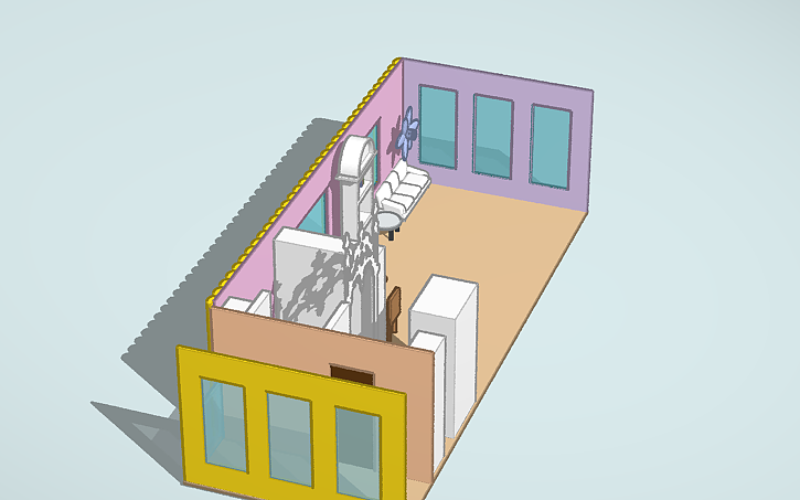 3D design Copy of Interior Design Challenge - Tinkercad