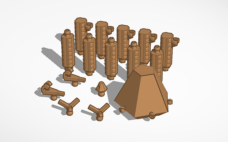 Action Figure Rocks 3d File 3D design Articulated Rocky Action Figure - Tinkercad