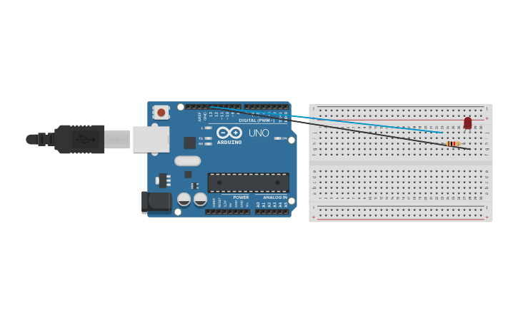 Circuit design Circuito Led Arduino - Tinkercad