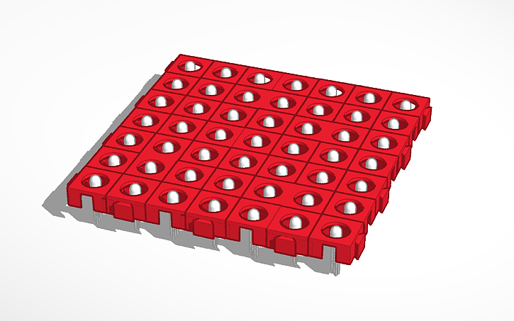 3D design LED Matrix - Tinkercad