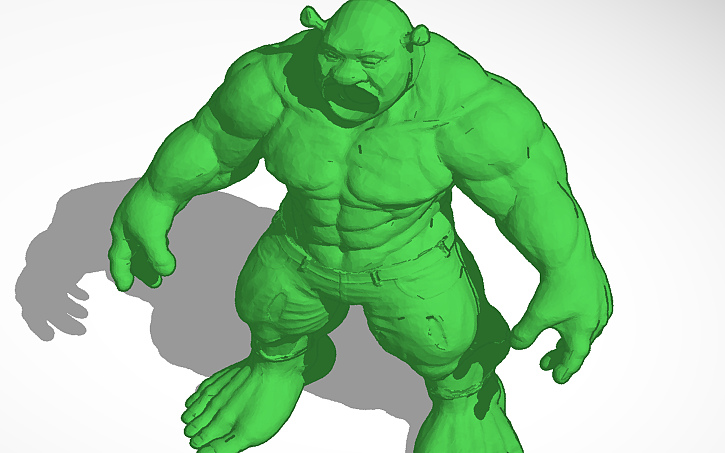 3D design booty toothpaste shrek - Tinkercad