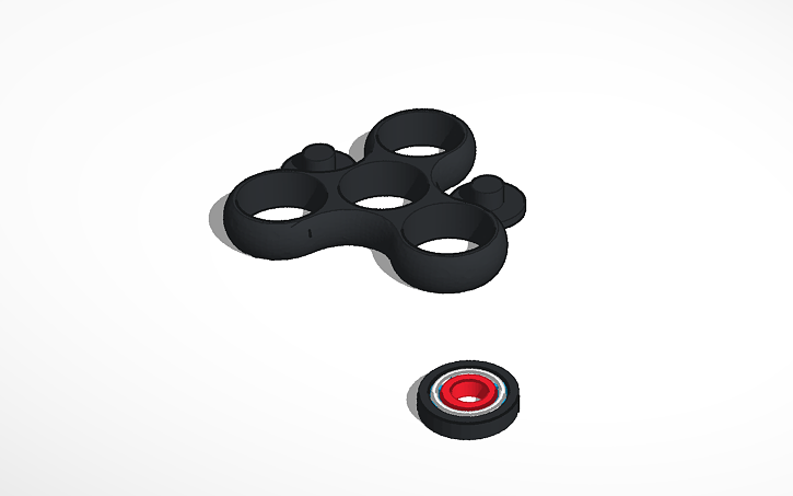 3D design fidgit spinner - Tinkercad