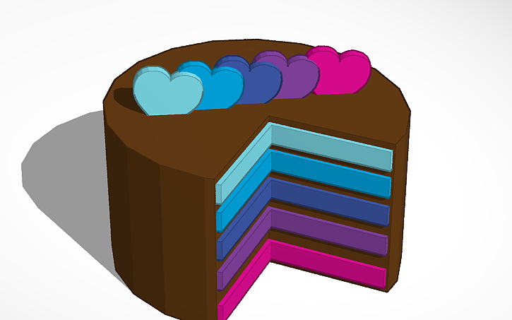 Cake Cad 3D design Cakes Collection - Tinkercad