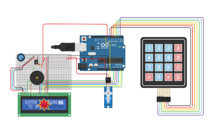 Circuit design IOT Mini Project - Tinkercad