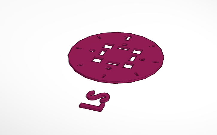 3D design linkbot wheel - Tinkercad