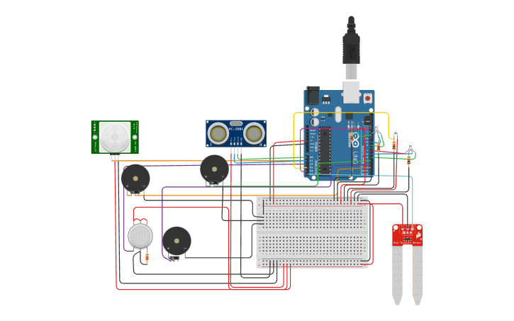 Circuit design Copy of tutorial SENSORS v2 (blank) - Tinkercad