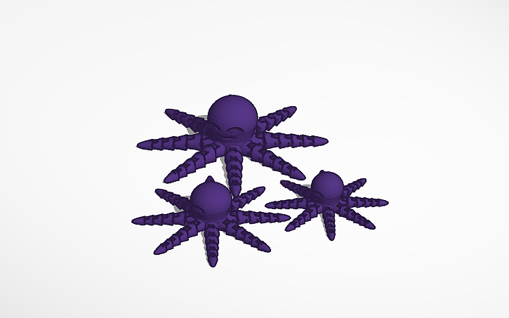 3D design octupus - Tinkercad