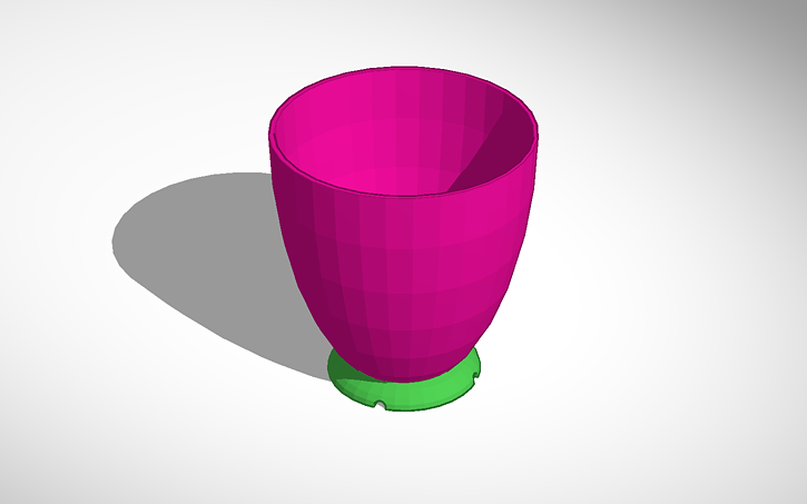 Pot Design In3d 3D design Pot plant - Pot - Tinkercad