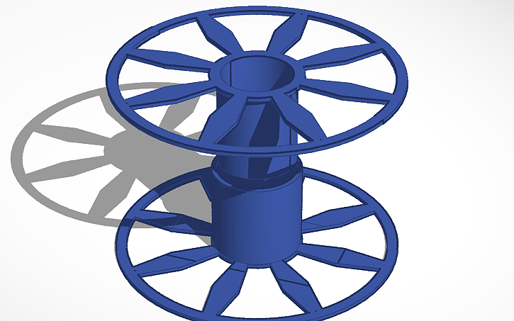 3D design 1kg Filament Spool - Tinkercad