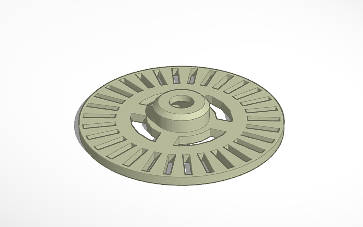 3D design Encoder Disk - Tinkercad