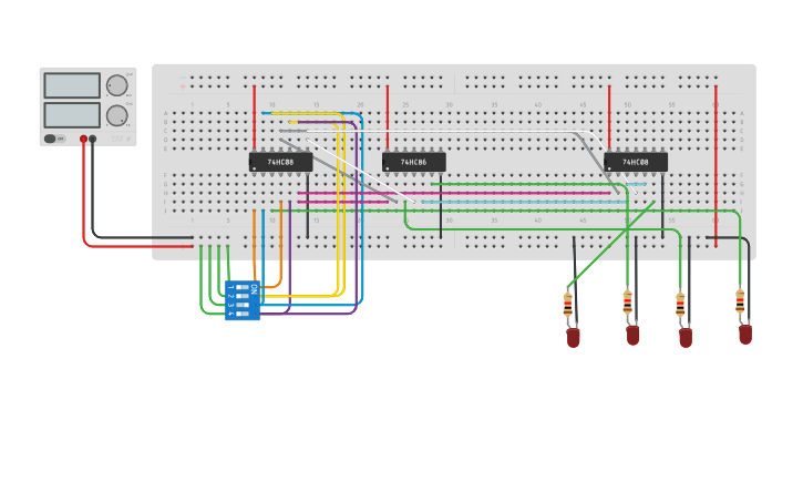 Circuit design multiplier - Tinkercad