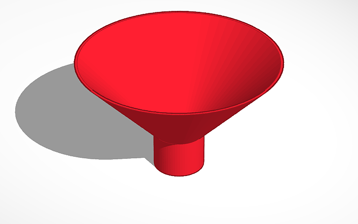 3D design Funnel - Tinkercad