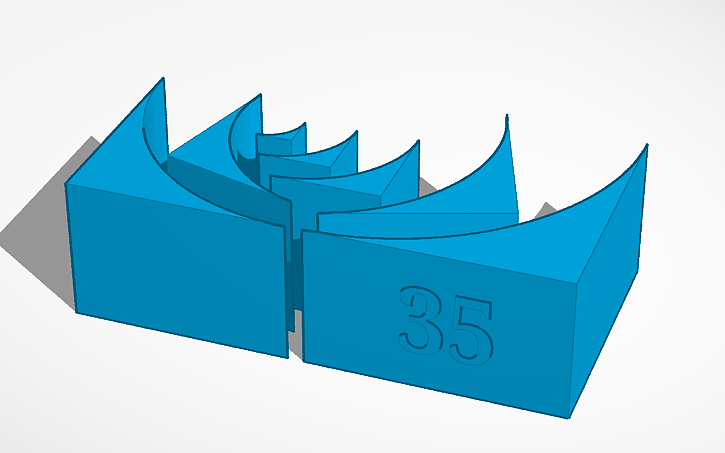3D design Rounded Corners (mm) - Tinkercad