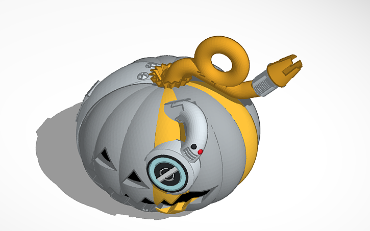 3D design Cyber Pumpkin - Tinkercad