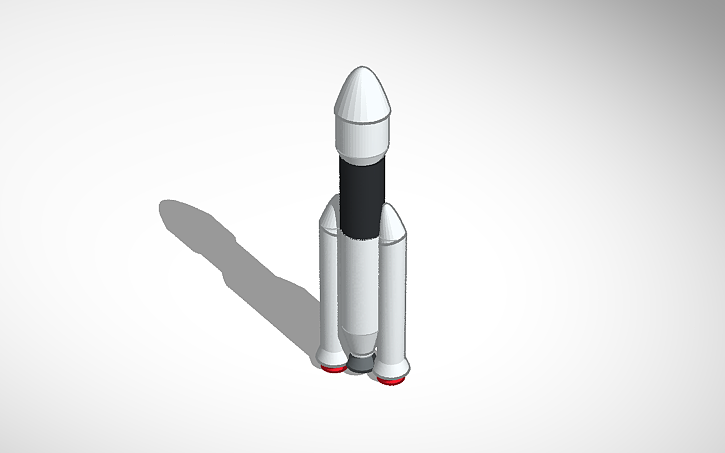 3D design A Rocket (Simple 3d Model) - Tinkercad