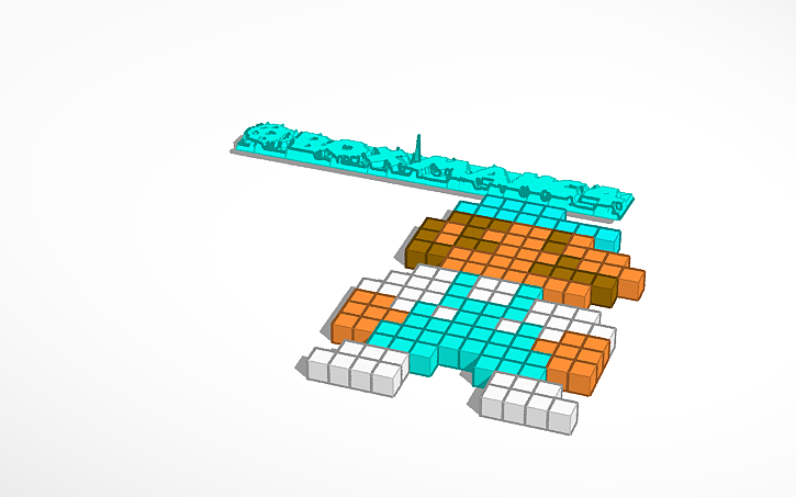 3D design BoxMan 64 - Tinkercad