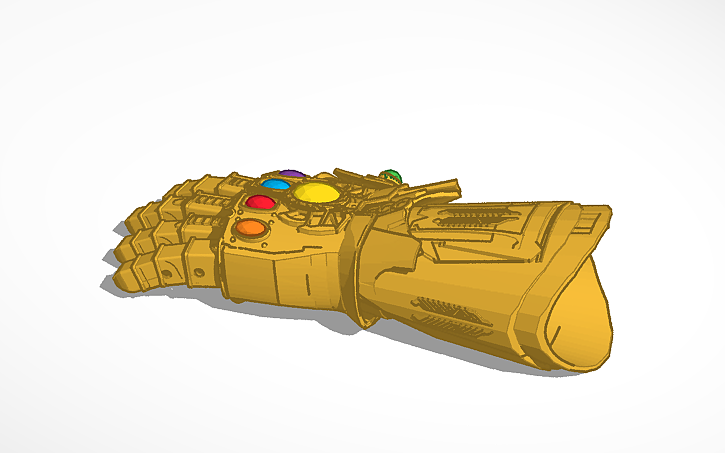3D design Infinity Gauntlet - Tinkercad
