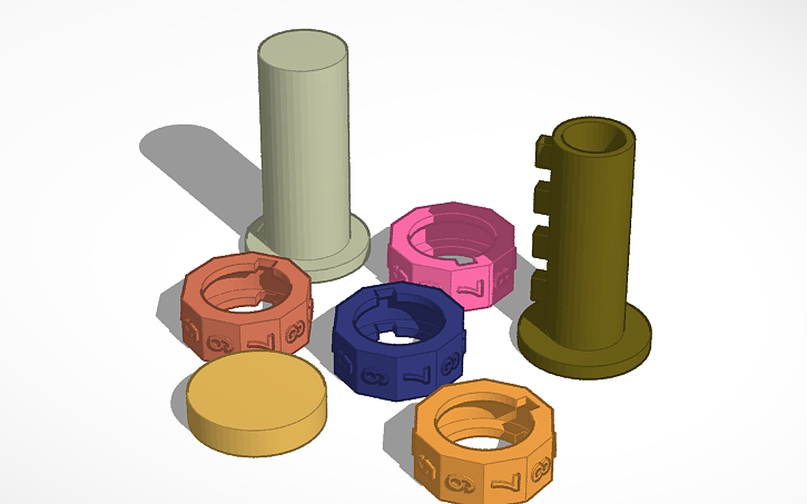 3D design Kryptex - Tinkercad