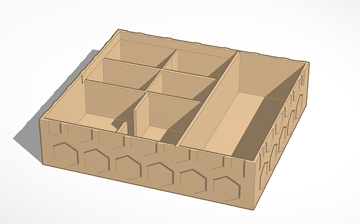 3D design Storage Piece Holder - Tinkercad