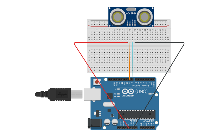 Arduino Sen5x Connect Circuit design Arduino 5 sensor - Tinkercad