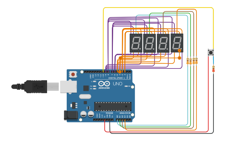 Counter Increment Design Circuit design Increment counter - Tinkercad