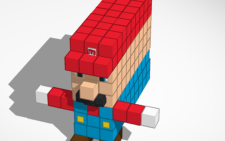 3D design Block Mario - Tinkercad